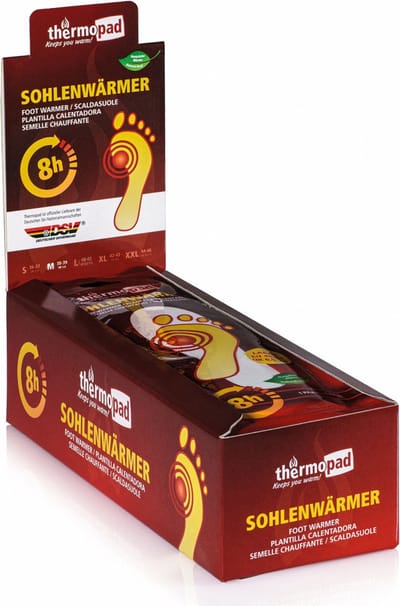 Thermopad - Six-Pack / Maat: 42-43 - Warmte Pads / Zool verwarmers / Heating Pads / 8 uur warmte. 6 paar