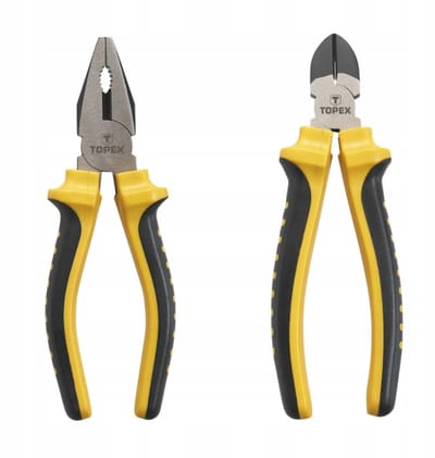 TOPEX Combinatie Tangen Set 180mm - Zijsnijtang & Combinatietang