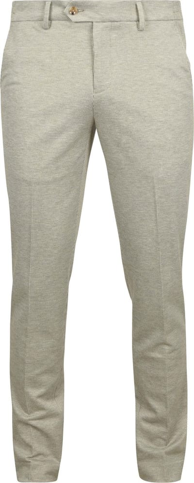 Suitable Das Pantalon Houndstooth Olive - Maat 52 - Heren
