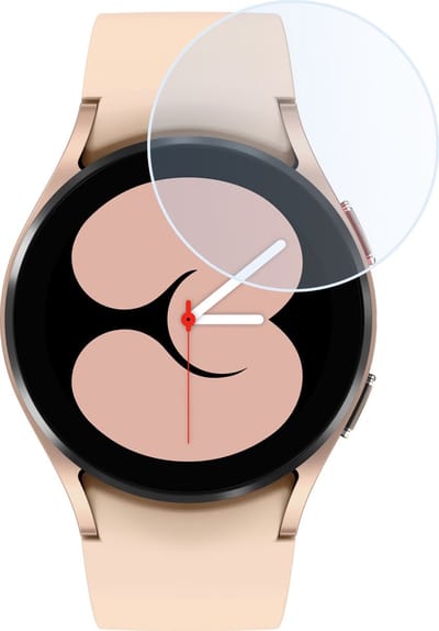 Screenprotector - Geschikt voor Samsung Galaxy Watch 4 (40mm) - Sterk & Shockproof - Tempered Glass - Beschermglas Screen Cover - Gehard Glas - Bescherm Protector voor Smartwatch
