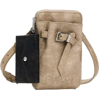 Desigual telefoontasje Mone Half Logo Phone Bag Beige Crude