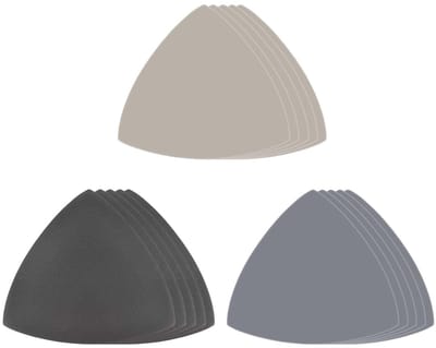 Triangle Schuurpapier Set van 15 Stukken met 800/1500/3000 Korrel voor Hout, Metaal en Kunststof, Universele Schuuraccessoires voor Diverse Klussen