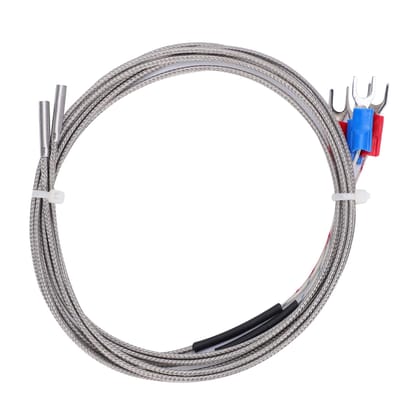 Lot de 4 thermocouples de type K pour imprimante 3D, accessoires pour thermistance, capteur de température 3 x 15 x 1000 gray