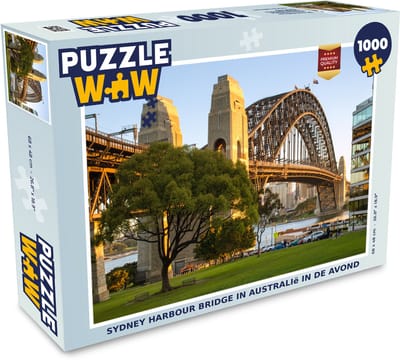 Puzzel Sydney Harbour Bridge in Australië in de middag - Legpuzzel - Puzzel 1000 stukjes volwassenen