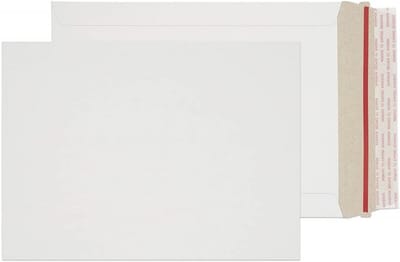 Witte Board Enveloppen C5 229x162mm Peel & Seal voor Documenten - 200 Stuks
