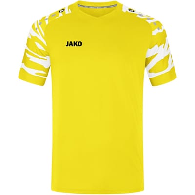 Jako Wild Shirt Korte Mouw Heren - Wit / Citroen | Maat: M
