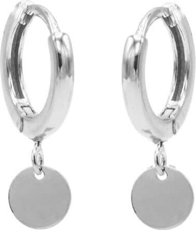 Karma Oorringen Hinged Hoops Disc Zilver