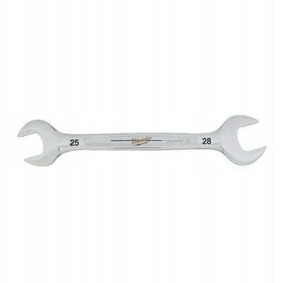 Milwaukee Dubbelzijdige Platte Sleutel 25x28mm - Chroom-Vanadium Staal
