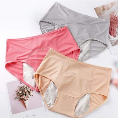 Leakproof menstruatieondergoed voor vrouwen, maat L, 3-pack, ideaal voor een comfortabele cyclus