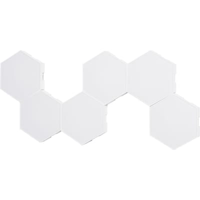 10 STUKS BT Verbonden RGB Zeshoekig Licht Sfeerlamp Wand Decoratieve Verlichting met Controller 6PCS wit