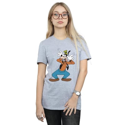 Disney Dames/Dames Gek Goofy Vriendje T-shirt (Sportgrijs)