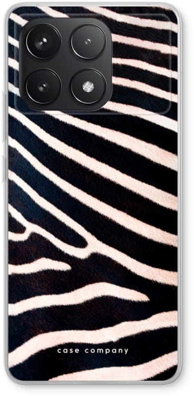 Case Company® - Hoesje geschikt voor Xiaomi Poco F6 Pro hoesje - Zebra - Soft Cover Telefoonhoesje - Bescherming aan alle Kanten en Schermrand