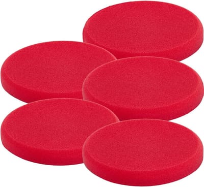 Polijstpad bundel - Poetsspons set - Auto polijsten - Sterk schurend - 160 x 20 mm - Rood