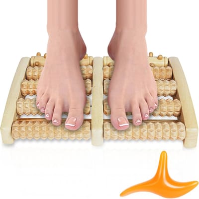 Houten Voetmassage Roller voor Plantaire Fasciitis en Voetpijnverlichting