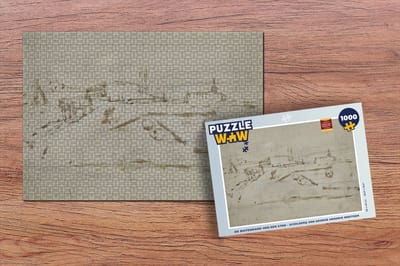 Puzzel De buitenrand van een stad - Schilderij van George Hendrik Breitner - Legpuzzel - Puzzel 1000 stukjes volwassenen