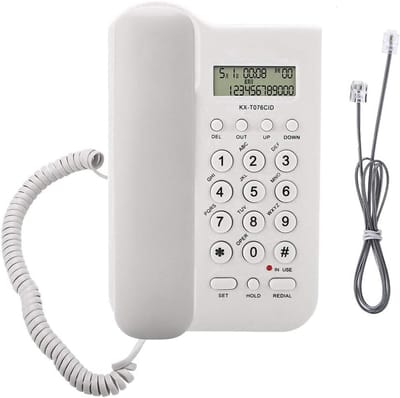 Vaste Telefoon voor Thuis of Kantoor met Nummerherkenning - Wit