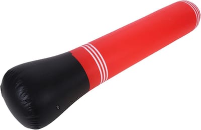 Opblaasbare Stootpaal - Bokszak Standaard - Stress Reductie - Vrijstaande Zandbasis - 150 cm - Rood