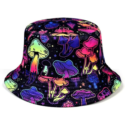 Chapeau seau coloré et rêveur, Chapeau de soleil réversible, Chapeau seau pliable et élégant, Chapeau seau toutes saisons, Convient pour les activités de plein air et la plage (PURPLE,One Size) violet