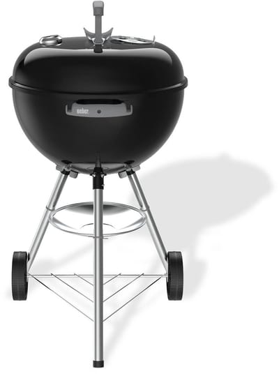 Weber Bar-B Kettle - Ø 47 cm Grillrooster - Houtskoolbarbecue - Zwart - Asopvangschaal - 2 Duurzame weersbestendige wielen - Dekselthermometer - 2 Gereedschapshaken - Kras- en roestbestendig