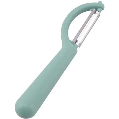 1 pièce Acier Inoxydable Éplucheur de Fruits et Légumes Éplucheurs de Pommes de Terre Outil d'Épluchage de Carottes Grattoir à Fruits Accessoires Gadget de Cuisine bleu