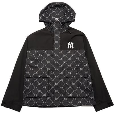 MLB SS24 New York Yankees Série Florale Veste Casual à Capuche Vestes Unisexes Noir 3AWJM0241-50BKS S black