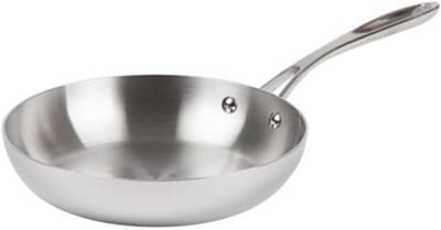 Professionele RVS Koekenpan 240mm Geschikt voor Alle Warmtebronnen Inclusief Inductie