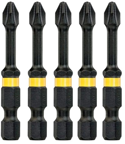 Dewalt Schroefbits - Extreme Impact Torsion - Phillips Ph2 Impact - 57mm - 5 Stuks