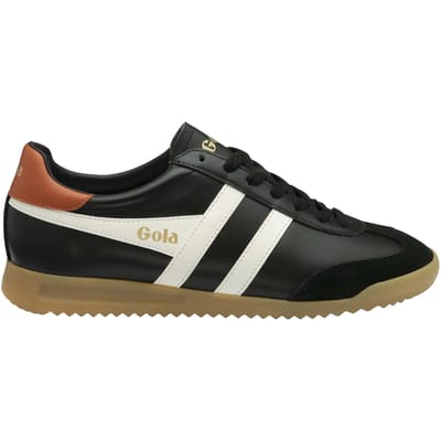 Gola Torpedo Leather - Heren Sneaker - Zwart-O.Wht-M.Oranje
