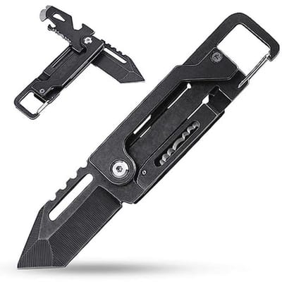 18-in-1 Sneeuwvlok Multitool - Roestvrij Staal, Draagbaar Gereedschap met Box Cutter en Flesopener
