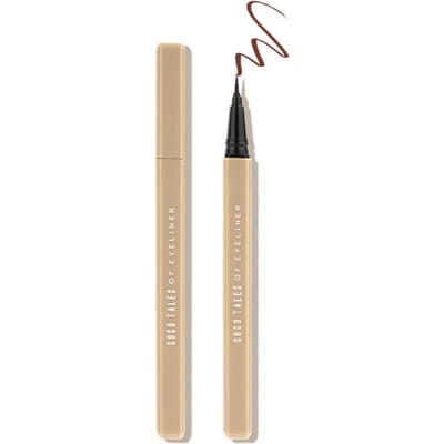 TALES 0.6g Fijne Make-up Eyeliner Kleur Eyeliner Beginner Langhoudend Veegvast 01 romantic brown (sponge head) beige