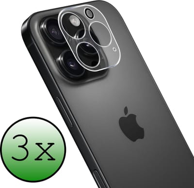 Camera Lens Protector - 3 Stuks Geschikt voor Apple iPhone 16 Pro - Camera Screenprotector Beschermglas - Gehard Glas - Tempered Glass - Screen Protector