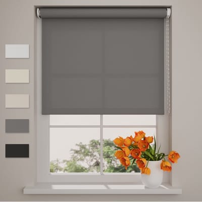 Rolgordijn Easy Lichtdoorlatend - Grey - 40 x 190 cm