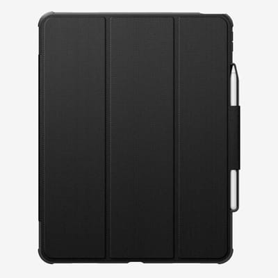Spigen Rugged Armor Pro - Hoes Geschikt voor Apple iPad Air 13 (2024/2025/2026) - Book Case met Standaard - Zwart