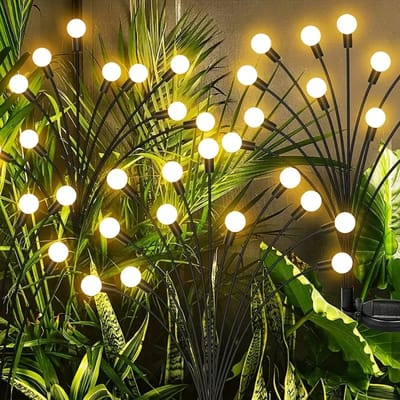 Livano Tuinverlichting - Tuinlampen - Buitenverlichting - Tuin Verlichting - Led Lamp - Licht - Op Zonneenergie - LED - Warm Licht - 10 stuks