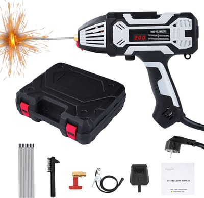Handheld Lasapparaat met 10 Lasstaven - Elektrische Lasmachine met IGBT-omvorming - Elektrisch lasapparaat - 220 V/3000 W - draagbaar lasapparaat - 20-200 A uitgangsstroom - Thuis - Solderen - Staal