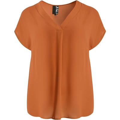 Top met V-hals draping dames Mat Fashion