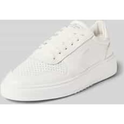 sneakers van echt leer met logoprint