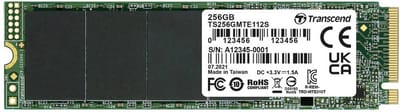 Transcend 112S 256 GB NVMe/PCIe M.2 SSD 2280 harde schijf PCIe NVMe 3.0 x4 Retail TS256GMTE112S