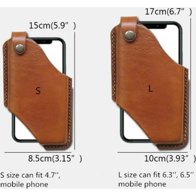Retro PU Lederen Telefoonholster Professioneel Stijlvol Beschermend Mobiele Telefoon Riemtasje Holster