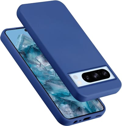 Cadorabo Hoesje geschikt voor Google PIXEL 8 Pro in LIQUID BLAUW - Beschermhoes gemaakt van flexibel TPU silicone Case Cover