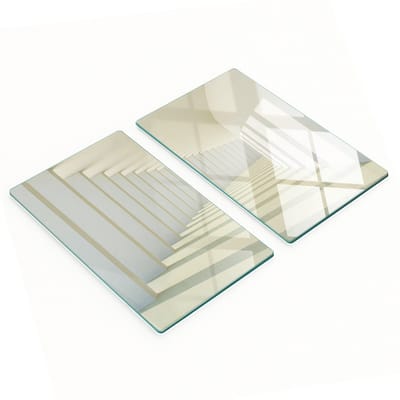 Decoratieve glazen serveerplanken voor snacks in de gang, 2x30x52 cm
