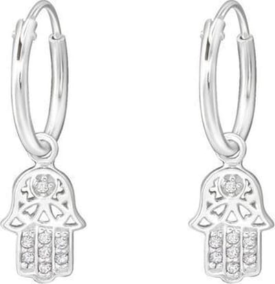 Amanto Oorbellen Burak - 925 Zilver E-Coating - Fatima - 7x21mm