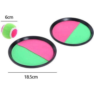 1Set Jouet Balle Collante à Ventouse pour Enfants Kit de Jeu Sportif d'Extérieur Lancer & Jouets Interactifs Parent-Enfant pink