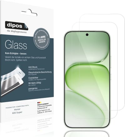 dipos – 2x Pantserfolie geschikt voor Honor 600 Super | 9H Screenprotector