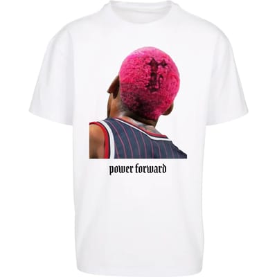Mister Tee - Power Forward Oversize Heren T-shirt - XS - Wit