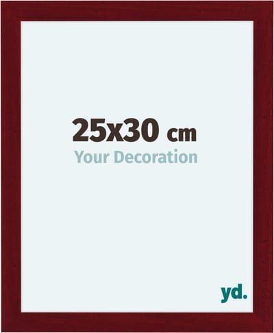 Your Decoration - Fotolijst 25x30 cm - MDF - Wijnrood Geveegd - Como