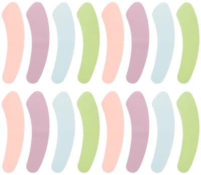 Dailygoods - Homoyoyo 8 paar toiletstoelkussens, deels herbruikbaar en wasbaar kussen voor toiletbrillen, antislip, gekleurde pads voor comfortabel en warm gebruik in de winter