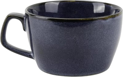Ronte - Grote keramische theekop 700 ml voor kantoor met handvat (blauw)
