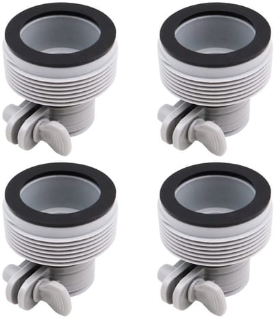 Dailygoody - Slangomzettingsadapters Kit - Upgrade filterpomp - 1,25 inch tot 1,5 inch - 4 Pack - Geschikt voor Intex Pool - Kunststof
