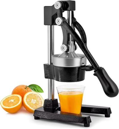 Handmatige Gietijzeren Citruspers – Sinaasappelpers, Citroenpers en Limoenpers voor Vers Citrus- en Granaatappelsap - Sap pers